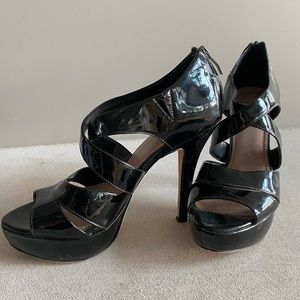 Patent leather platform, 38